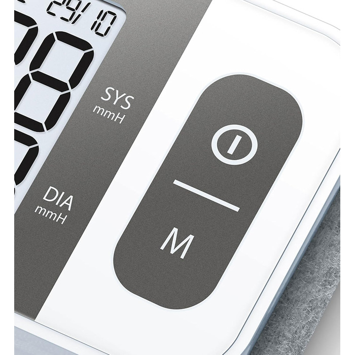 Тонометр Sanitas SBC 15 на зап'ястя, автоматичний вимірювач артеріального тиску та пульсу, функція попередження про можливі аритмії