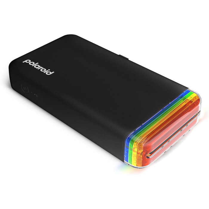 Polaroid Hi-Print 2-ге покоління: Bluetooth фотодрук, кишеньковий принтер 2x3, чорний (з фільм-пакетом)