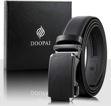 Чоловічий ремінь DOOPAI, 115-135 см, регульований розмір (05 Black)