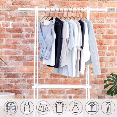 ROW&LINE® – Metal Clothes Hangers (42 cm) – 20 Pieces (Matte Black) – Space-Saving Clothes Hangers for Adults – Load-Bearing for Heavy Clothing – Hangers for Order & a Uniform Look