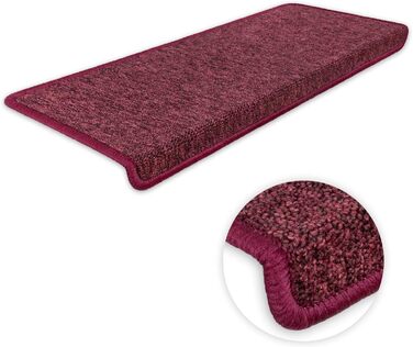Ступінчасті килимки Kettelservice-Metzker Monza Бордовий, набір 14 шт. (різні варіанти та кольори)