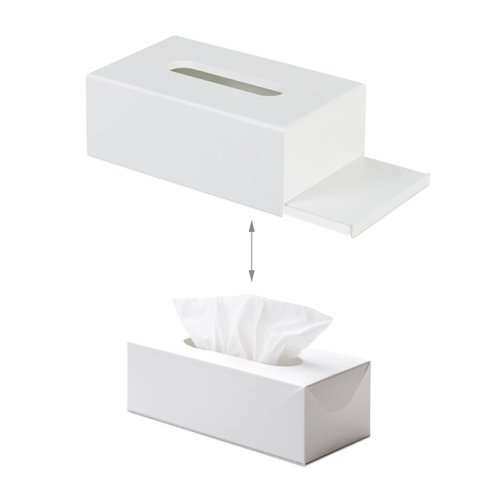 Relaxdays Tissue Box White