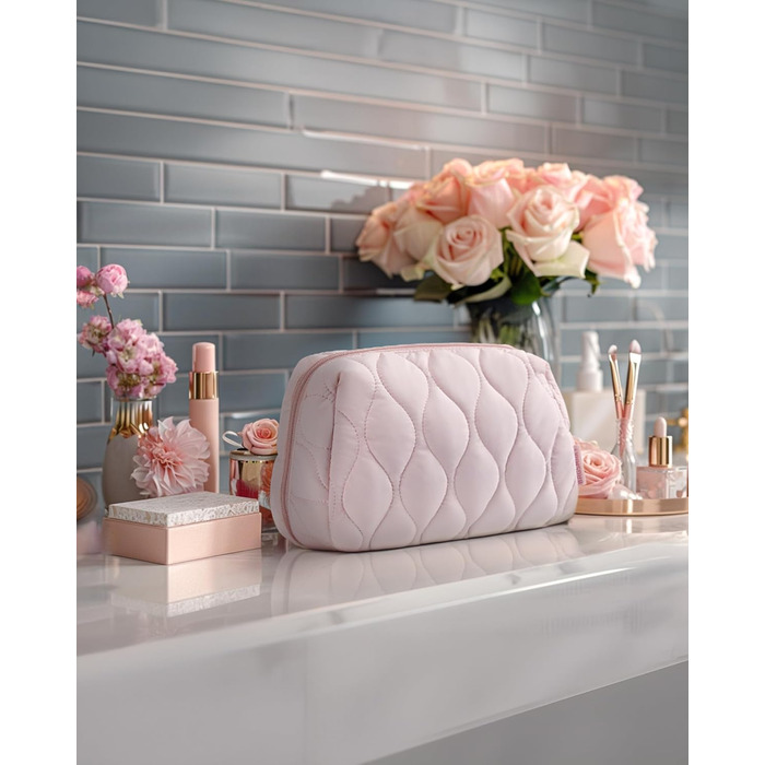 Сумка для косметики BAGSMART: органайзер для макіяжу, туалетні аксесуари, подорожі, бежевий