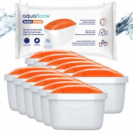 Набір фільтрів для води AquaFloow Maxi Hard для глечиків, для жорсткої води, 12 шт.