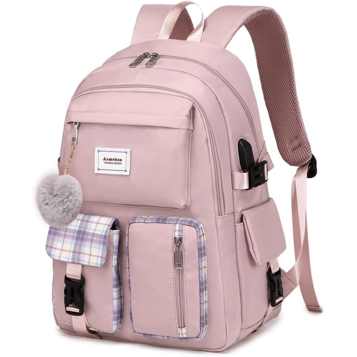 Жіночий рюкзак Acmebon для ноутбука, місткий, модний, повсякденний, фіолетовий