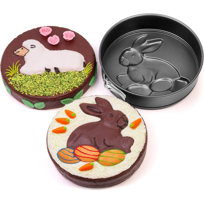 Форма для випічки Zenker Springform Ø 26 см SPECIAL CREATIVE, з двома декоративними вставками, антипригарне покриття, чорний колір, 1 шт.