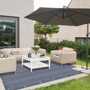 Кемпінговий килимок YRHome з HDPE для намету та автодому, блакитно-сірий, з сумкою для перенесення, м'яка підстилка для тераси, підлога для намету, туристичний килимок для кемпінгу та відпочинку на природі