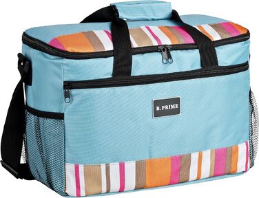 Термосумка B.PRIME 20L Classic: 36x26x22 см, блакитна | Для пікніка, кемпінгу, подорожей та покупок