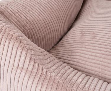 М'яке собаче ліжко Knuffelwuff Olivia з тканини Cord, 85 x 63 см, рожеве, знімний чохол, для собак великих, середніх та маленьких порід