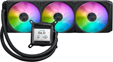 Система водяного охолодження ASUS Prime LC ARGB LCD - 3 вентилятори, чорний (Intel LGA 1851, 1700, 1200, 115X, AMD AM5, AM4)