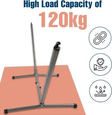 AMAZONAS Hammock Stand Sumo RockStone made of powder-coated steel for hammocks measuring 270-320 cm and up to 120 kg