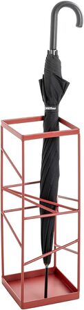 Підставка для парасольки HAKU Möbel, метал, 17x49x17 см, сучасний стиль (червона)