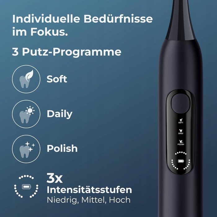 Звукова зубна щітка P1 Pro: датчик натискання, акумулятор на 110 днів