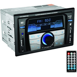 Автомагнітола Majestic SV 517 RDS BT DAB+ 2DIN FM/Bluetooth/USB/SD/AUX, чорна, 180Вт