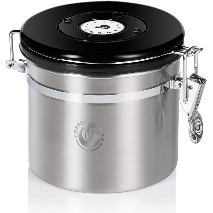 Контейнер для кави та чаю Vakuum з герметичним кришкою, 1900 мл / 900 мл