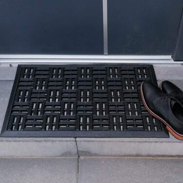 Придверний килимок DILUMA Matador 45x75 см, гумовий захисний килим для вулиці та вхідної групи, протиковзкий та зносостійкий