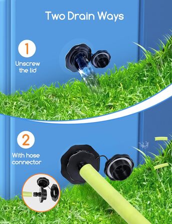 Meowant Foldable Dog Pool, Dog Bathtub, Splash Pool Large Thickened PVC, Extra Large Outdoor Foldable Kids Pool, Portable Non-Slip Dog Splash Pool, No Pump Required (272 x 50 cm)