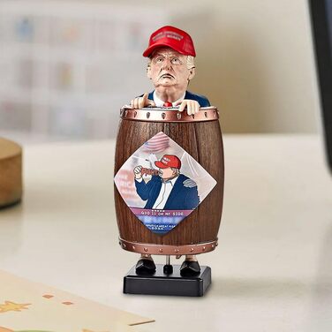 GETBSTOOP Trump Merchandise - Cigarette Dispenser with MAGA Hat, 2024 Donald Trump Santa Cigarette Tip Cases, Funny Trump Gifts, Collectibles, Prank Toys, and Novelty Gag Gift