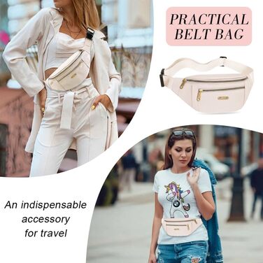 Гірчатка поясна водонепроникна для жінок та чоловіків, сумка через плече, поясна сумка, біла