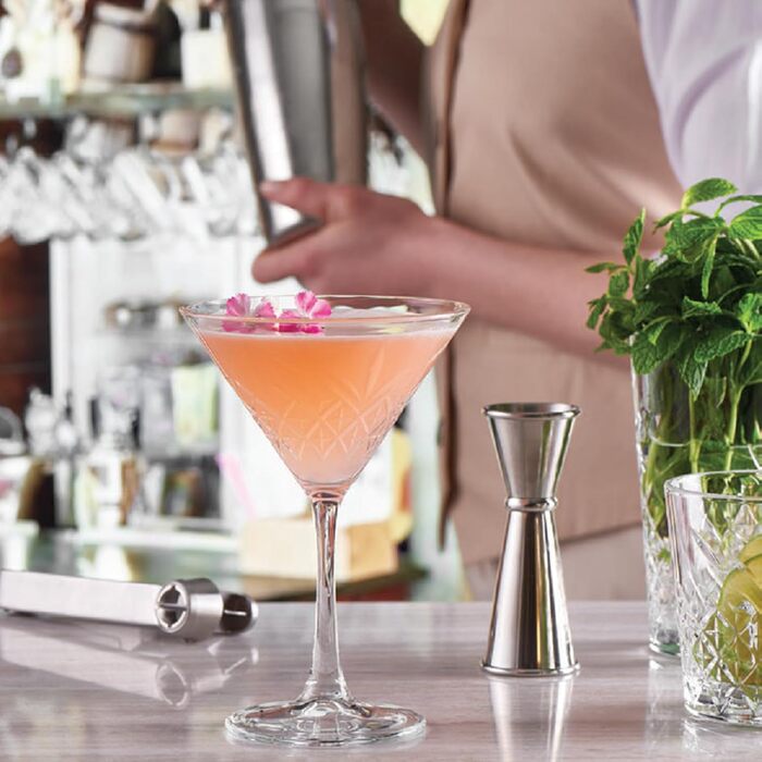 Набір келихів Мартіні 6 шт. 175 мл, келихи Cosmopolitan, келихи для коктейлів, келихи для вечірок (без свинцю, придатні для миття в посудомийній машині)