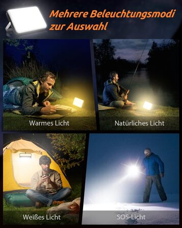 Eventek LED Camping Lantern 4000LM, 20000mAh Power Bank USB Rechargeable Tent Lamp up to 144 Hours, IPX5 Waterproof Camping Lamp with 4 Light Modes for Reading, Tent, Fishing, Blackout