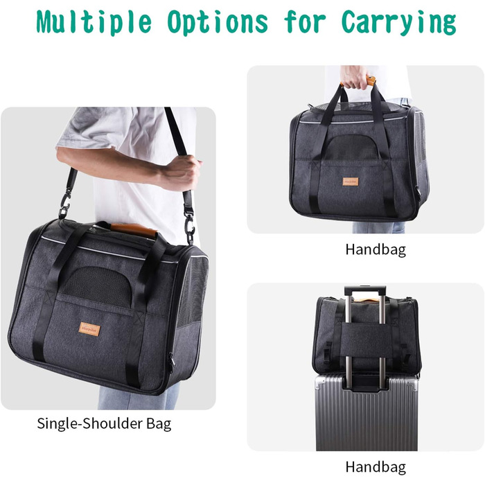 Morpilot Переноска для котів та собак, туристична, дихаюча, з підстаканником, для подорожей