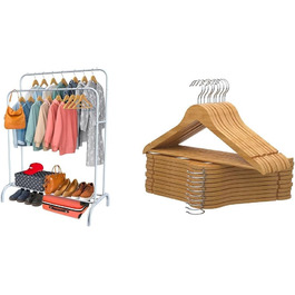 псевдоім'я:: 20 дерев'яних вішалок для одягу