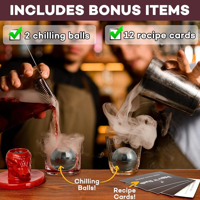 Набір для копчення коктейлів Jigger N' Dash: інфузор, ліхтар, для віскі, бурбону, Old Fashioned