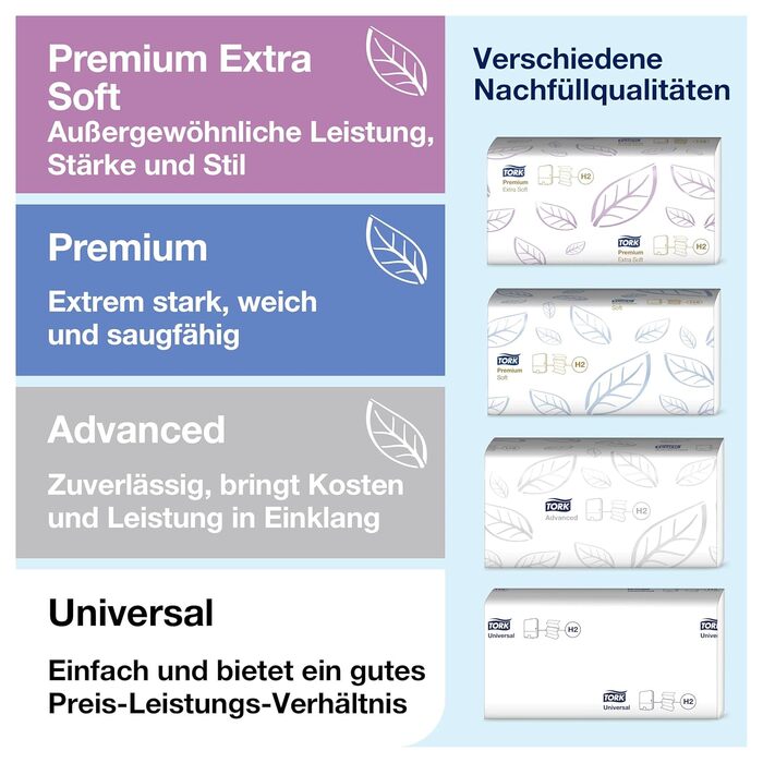 Tork Xpress Dispenser for Multifold Paper Towels 460004, Image Design - H2 Towel Dispenser for Folded Towels, Single Sheet Dispensing, Brushed Stainless Steel