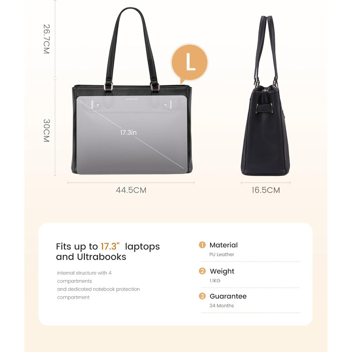 Сумка жіноча LOVEVOOK шопер 15.6