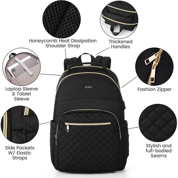 Жіночий рюкзак з відділенням для ноутбука 15.6