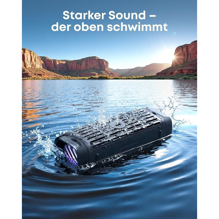 Soundcore Boom 3i by Anker: Водонепроникна Bluetooth колонка 50W, IP68, BassUp 2.0, 16 год, з підсвіткою та TWS
