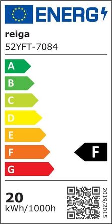 Стеляний вентилятор Reiga з LED-підсвічуванням та пультом керування, 132 см, тихий DC-двигун, 3 колірні температури, 3-лопатевий дизайн з дерева для спальні, вітальні та кухні, білий, монтаж на стелю