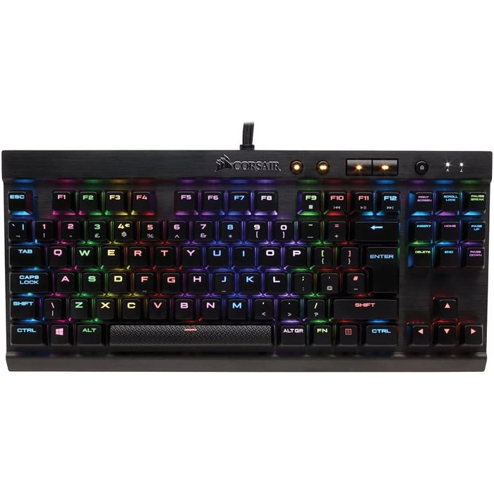 Механічна ігрова клавіатура Corsair K65 LUX RGB з клавішами Cherry MX Rapidfire