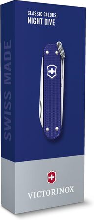 Мультитул Victorinox Classic SD Alox: Швейцарський ніж, 5 функцій, з файлом для нігтів (Night Dive)