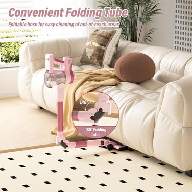 Акумуляторний бездротовий пилосос Stanew ST-609-ZD-Zartrosa: потужний, для дому, авто, з LED, для видалення шерсті тварин та пилу з килимів та твердих поверхонь