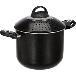 Каструля Pensofal Biostone Pastasì 5 л, 20 см, чорна, антипригарна