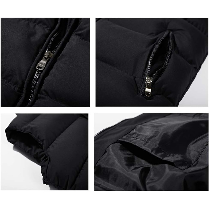 Чоловіча степкова жилетка ASKSA з коміром-стійкою, без рукавів, Slim fit, для активного відпочинку, чорна