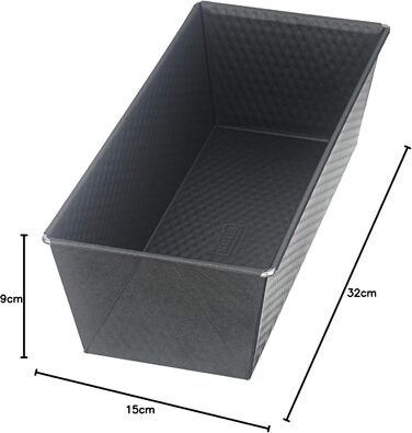 ORIGINAL KAISER Kaiser Inspiration Loaf Pan with Silicone Lid, Rectangular Baking Tin, Non-Stick Coated for Baking and Storage, 32x 15 x 19 cm, Alloy Steel, Grey, 35 x 14 x 9 cm, 5