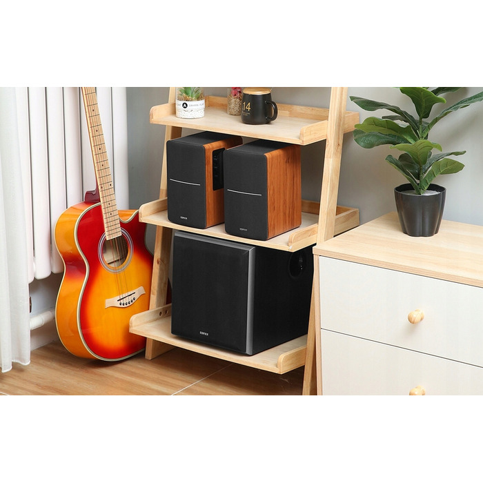 Комплект акустичних колонок 2.0 Edifier R1280DBs, 21 Вт, коричневий