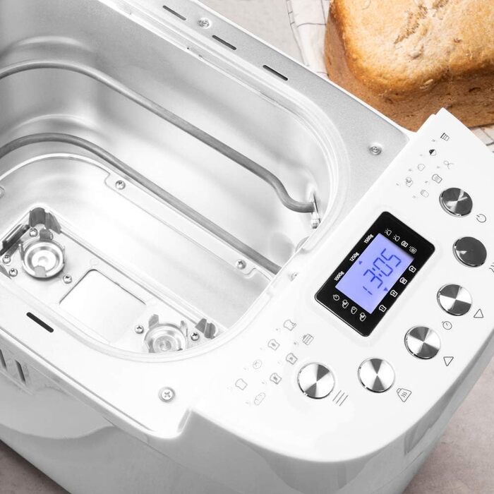 Хлібопекарня Cecotec Brotbackautomat Bread&Co 1500 PerfectCook: 850 Вт, 1,5 кг, 15 програм, таймер, миється, з рецептами