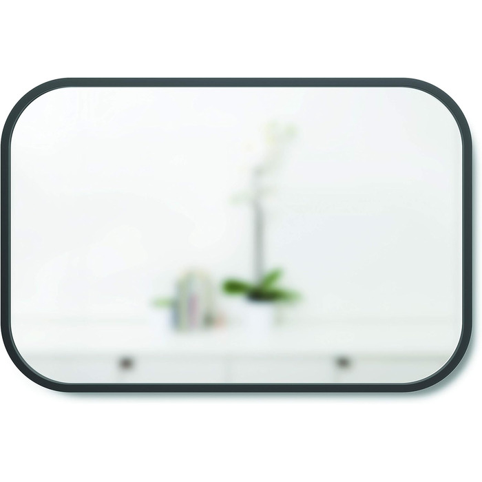 Дзеркало настінне Umbra Hub, 61 см, чорне – для передпокою, ванної кімнати, вітальні
