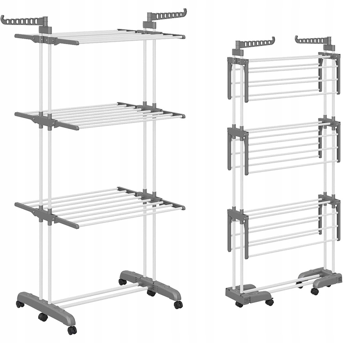 Велика вертикальна сушарка для одягу та білизни, підлогова, складна, розмір XXL