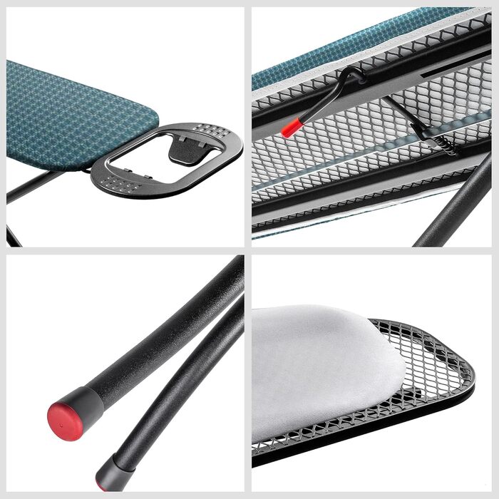 Прасувальна дошка KADAX 110x30 см, складна, з регульованою висотою, для дому, Made in EU (Блакитна)