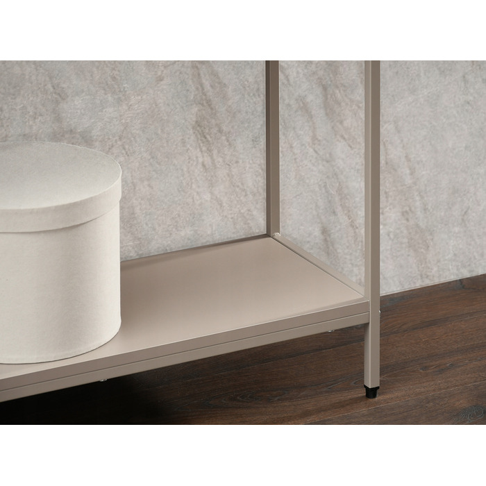 Консольний столик Mebel-Partner, бежевий матовий, 80 x 75 x 30 см