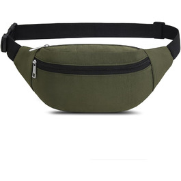 Спортивна поясна сумка на пояс, водонепроникна, для жінок та чоловіків, нейлон, для активного відпочинку, подорожей, бігу, собак, Olive-1