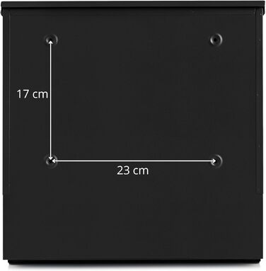 Поштова скринька Verda з газетницею, антрацит RAL 7016, срібло, 37x37x11 см, 2 ключі, монтажний комплект. Дизайнерська настінна поштова скринька