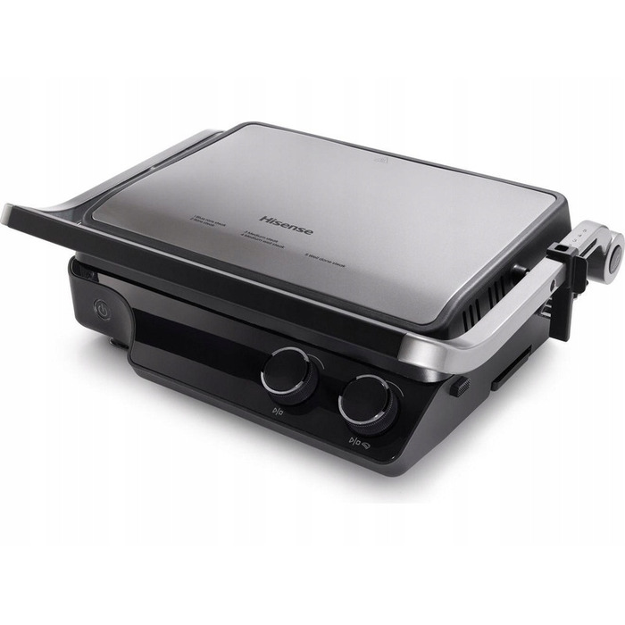 Електричний контактний гриль Hisense HCG2000XXL, чорний, 2000 Вт