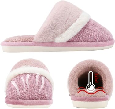 Тапочки домашні жіночі чоловічі зимові, плюшеві, теплі, з меморі-піною, антиковзаючі, м'які, однотонні (темно-рожевий, 39/40 EU)
