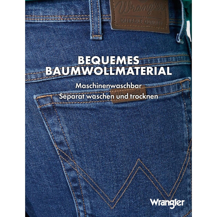 Джинси чоловічі Wrangler W10i Darkstone 42W/30L - класичний темно-синій колір